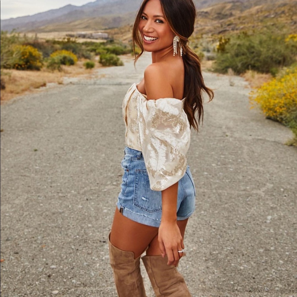 H&M conscious exclusive bohemian corset top